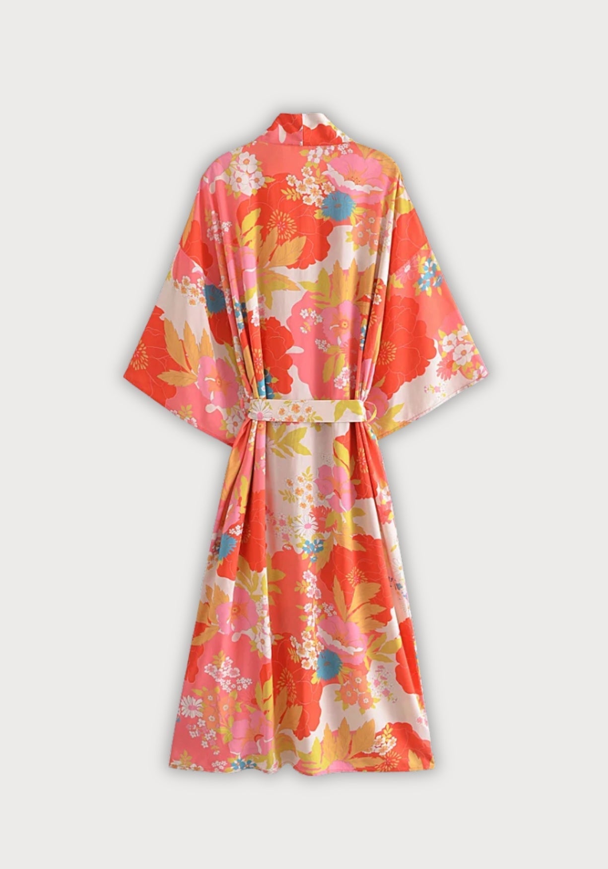 Satin Kimono Damen Lang