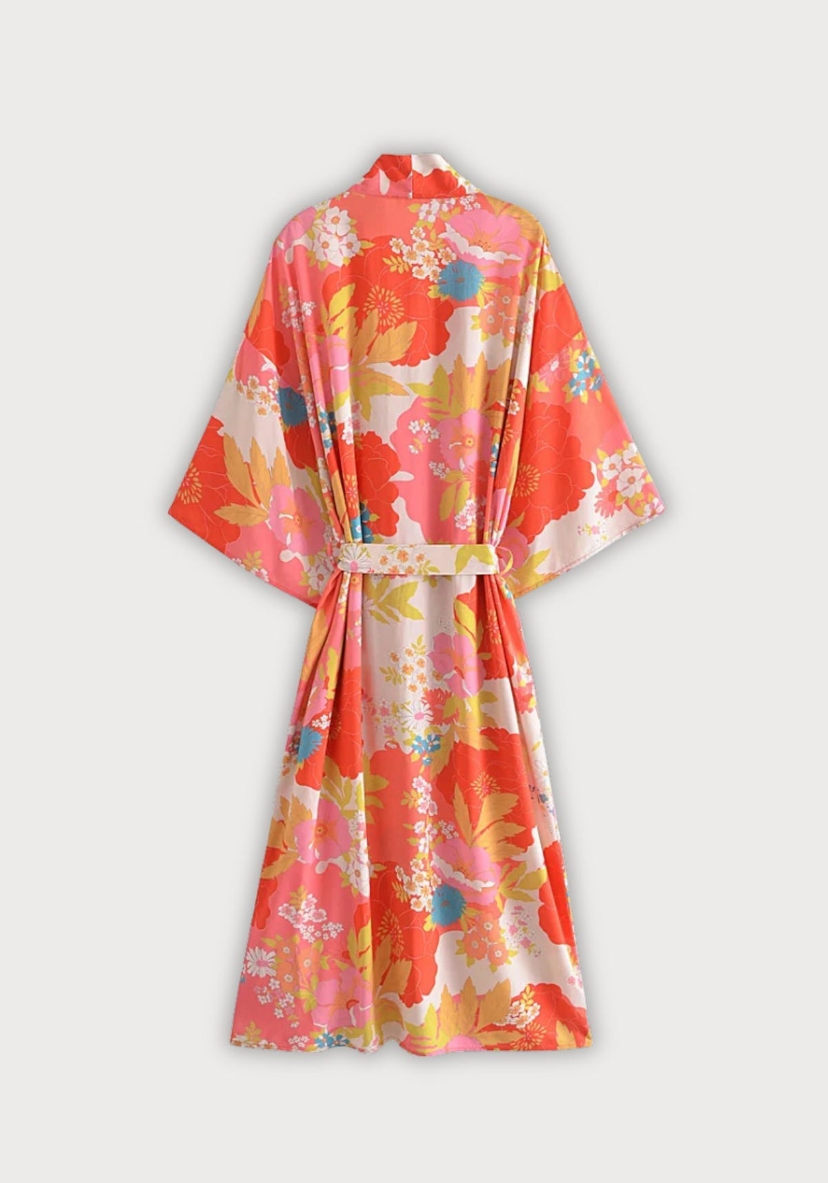 Satin Kimono Damen Lang