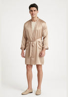 Seiden Kimono Herren Kurz
