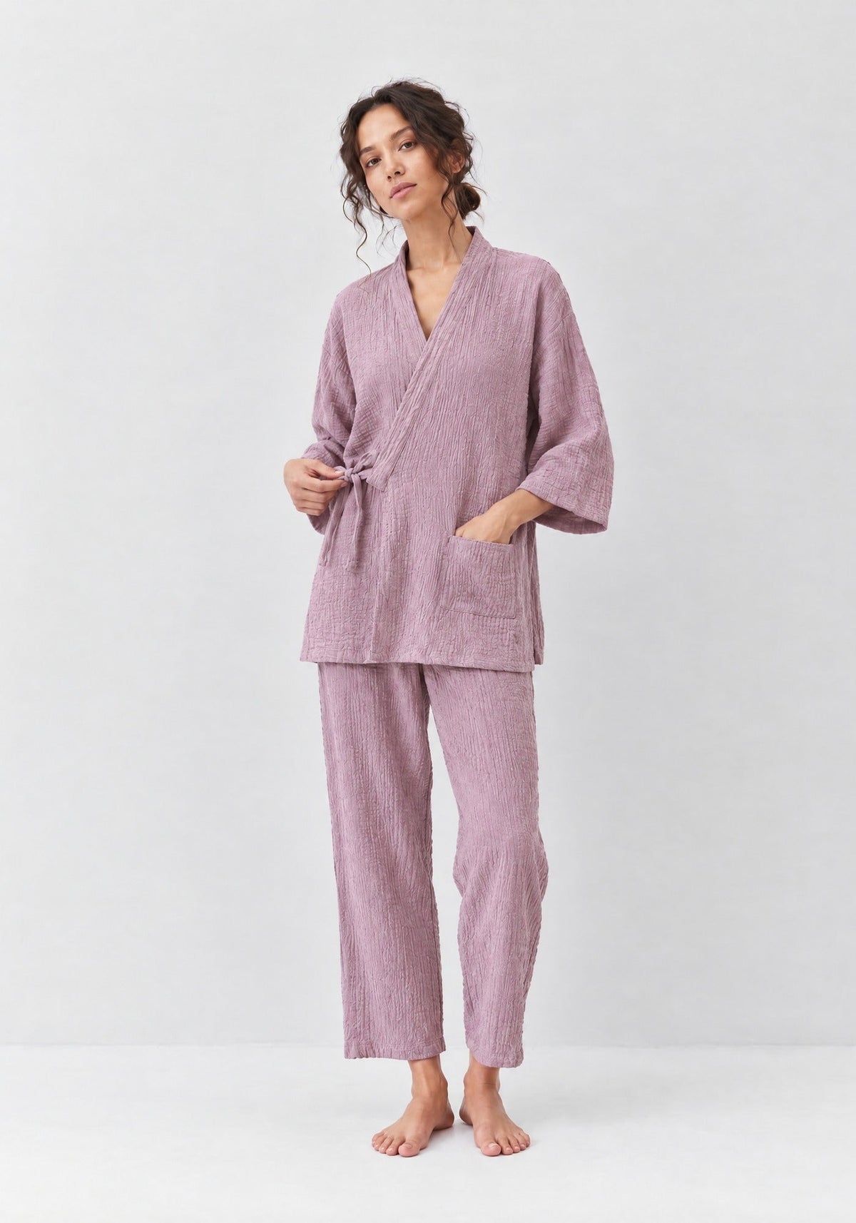 Sommer Pyjama Damen Baumwolle