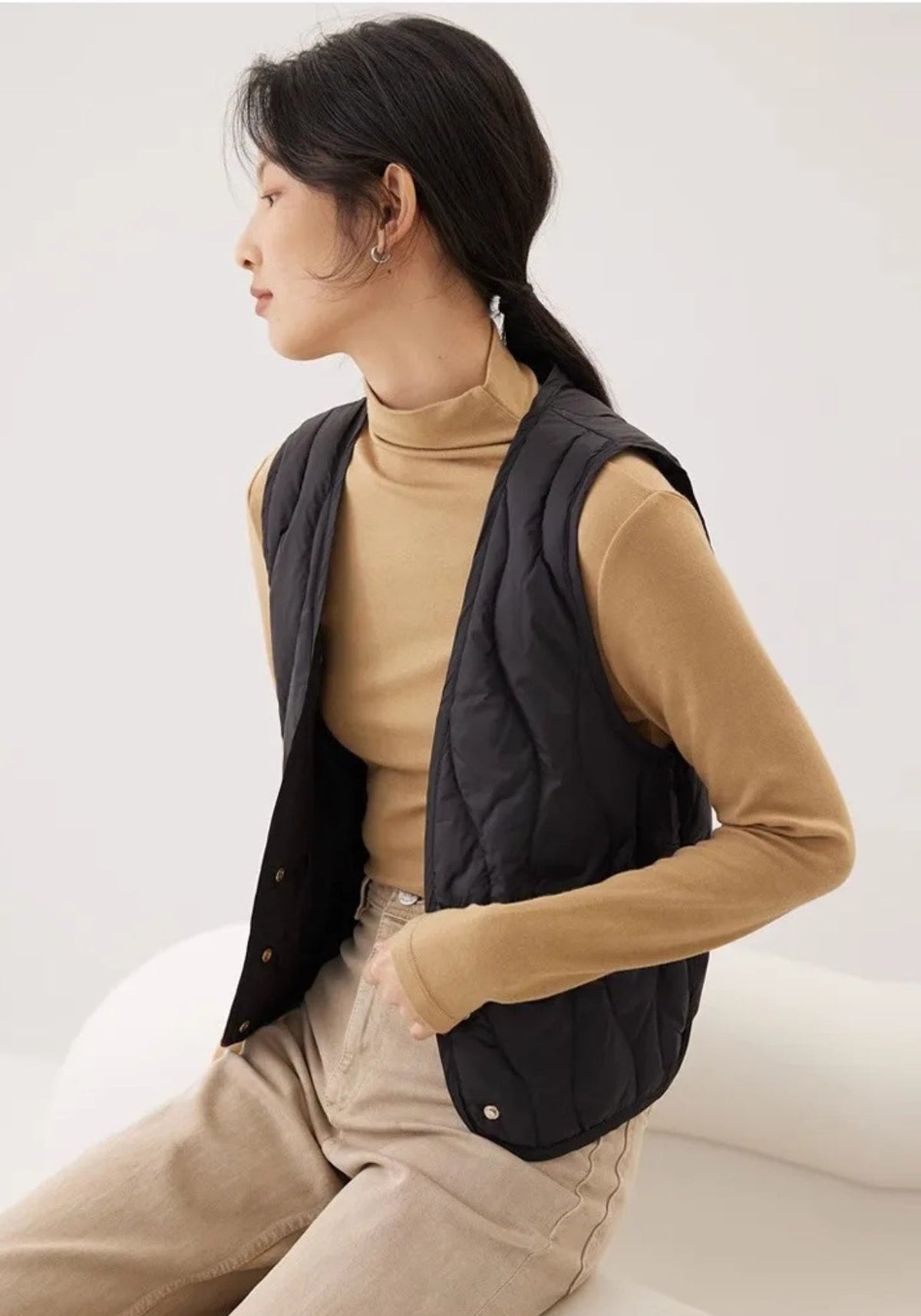 Steppjacke Ärmellos Damen
