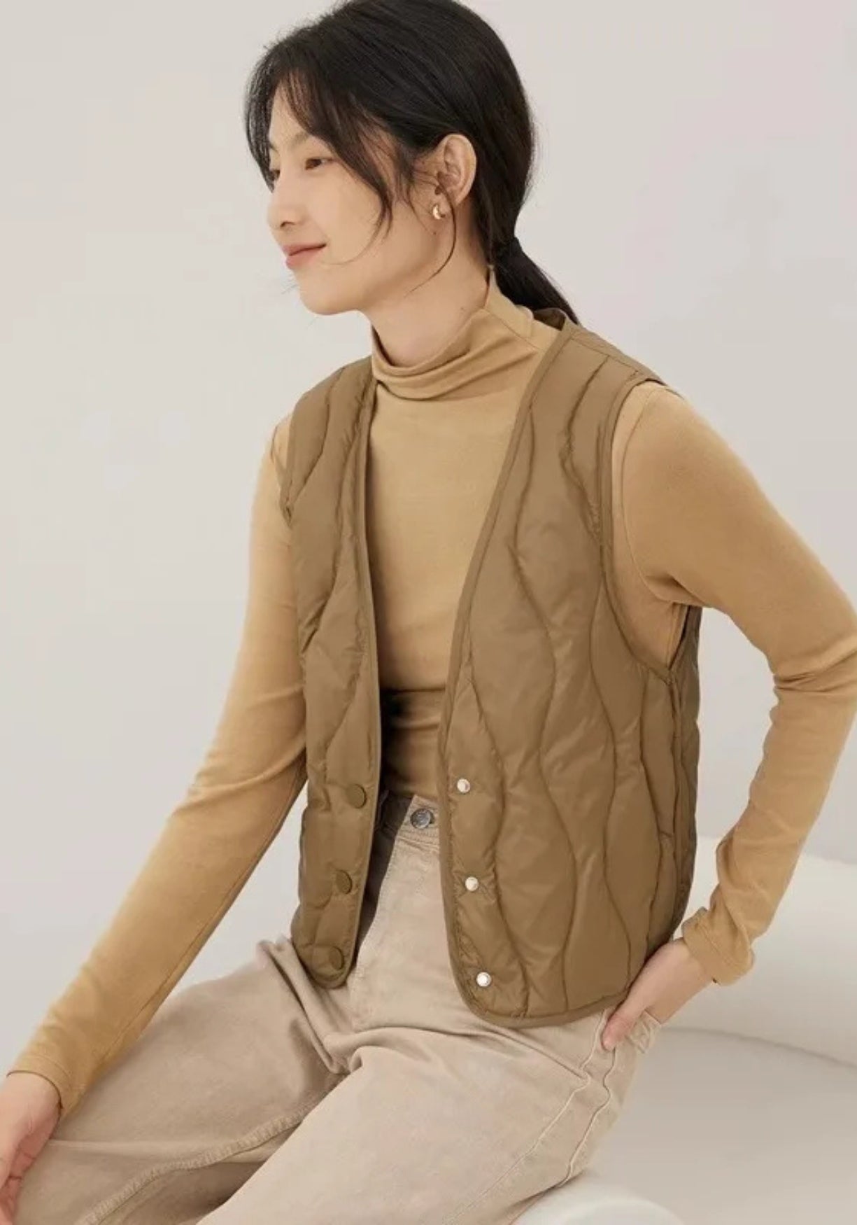 Steppjacke Ärmellos Damen
