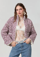 Steppjacke Beere Damen