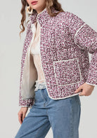 Steppjacke Beere Damen
