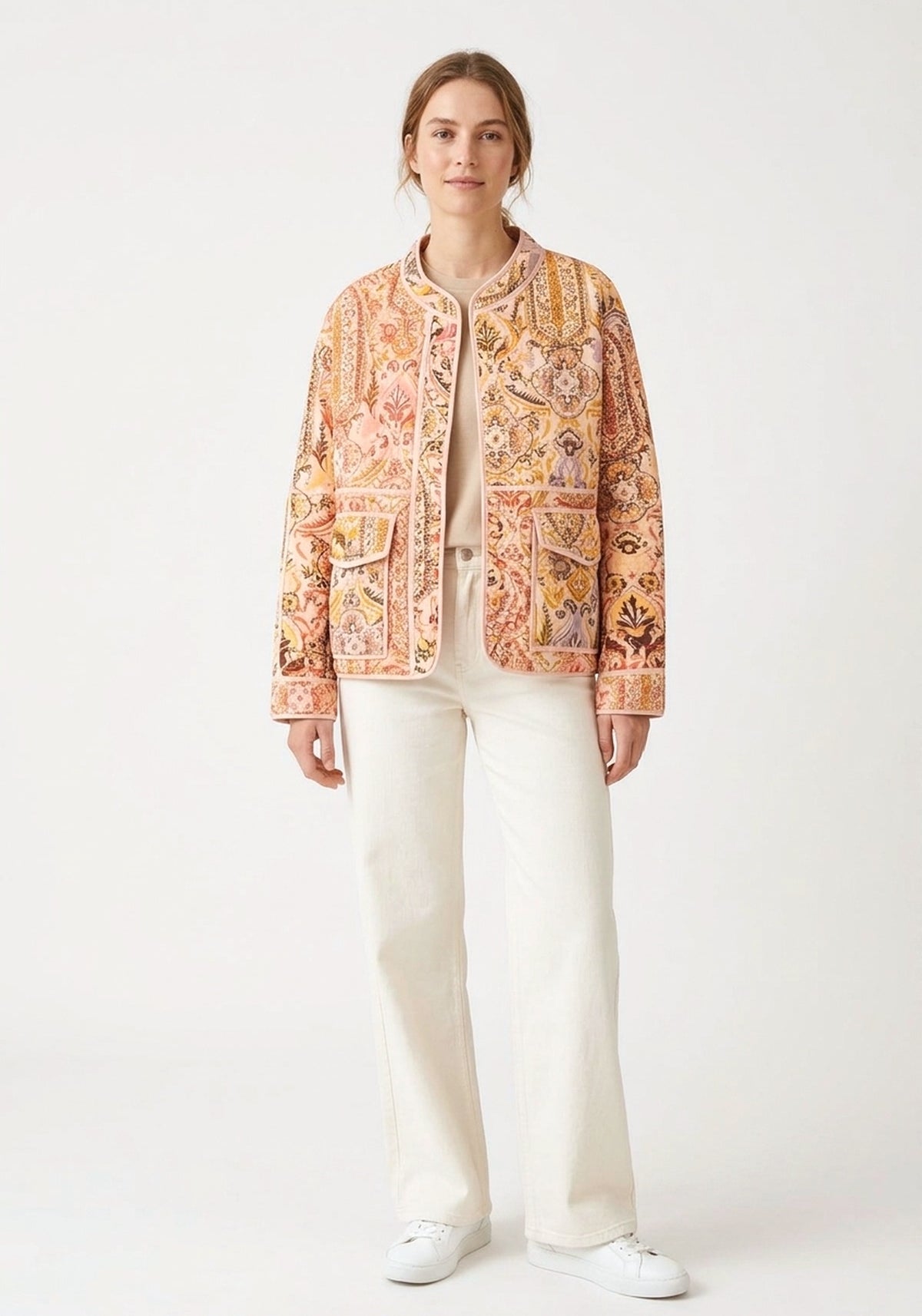Steppjacke Beige Damen