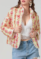 Steppjacke Creme Damen