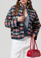 Steppjacke Damen Dunkelblau