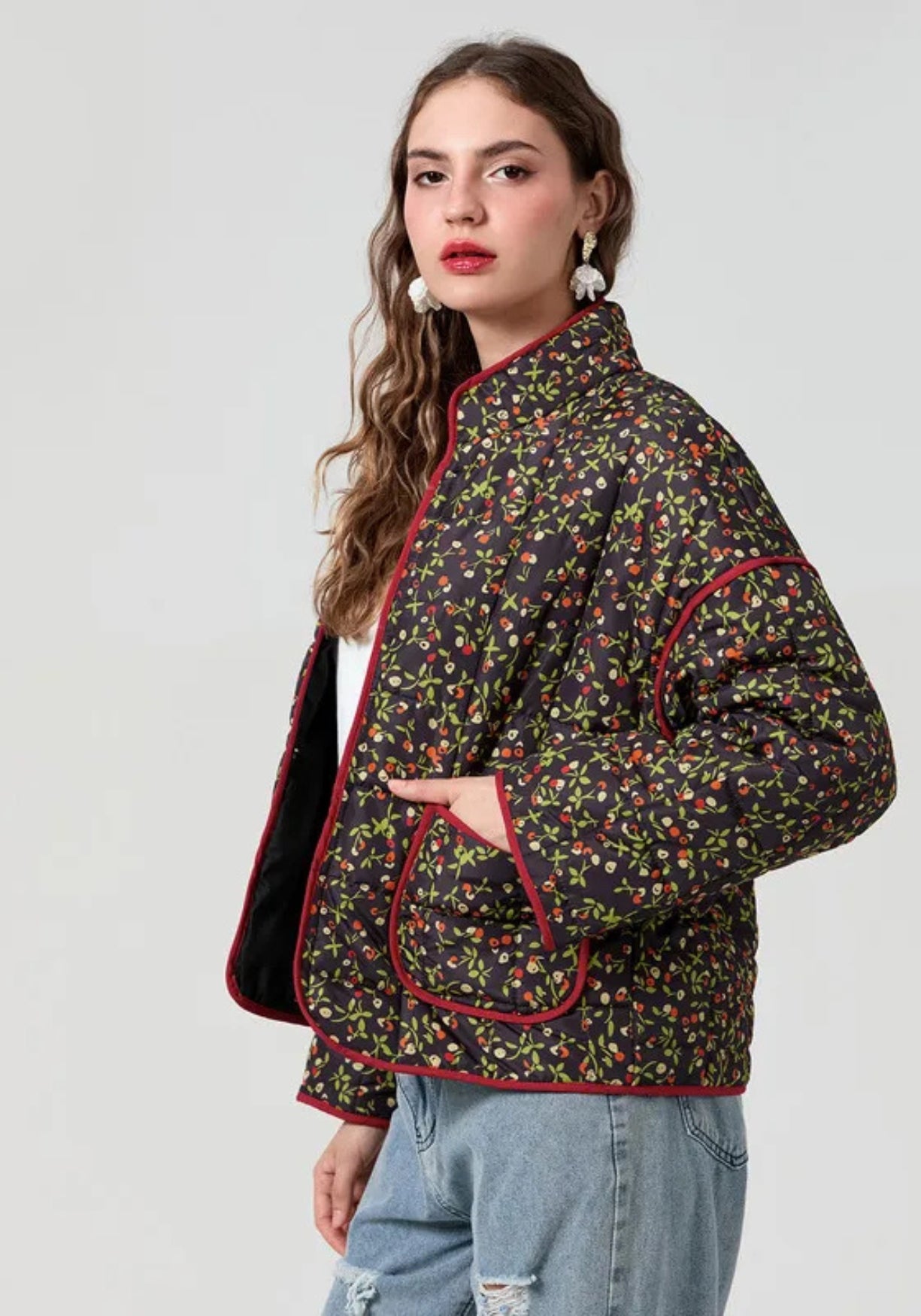 Steppjacke Damen Schwarz