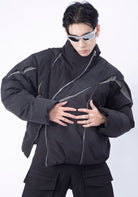 Steppjacke Herren Schwarz