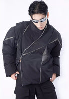 Steppjacke Herren Schwarz