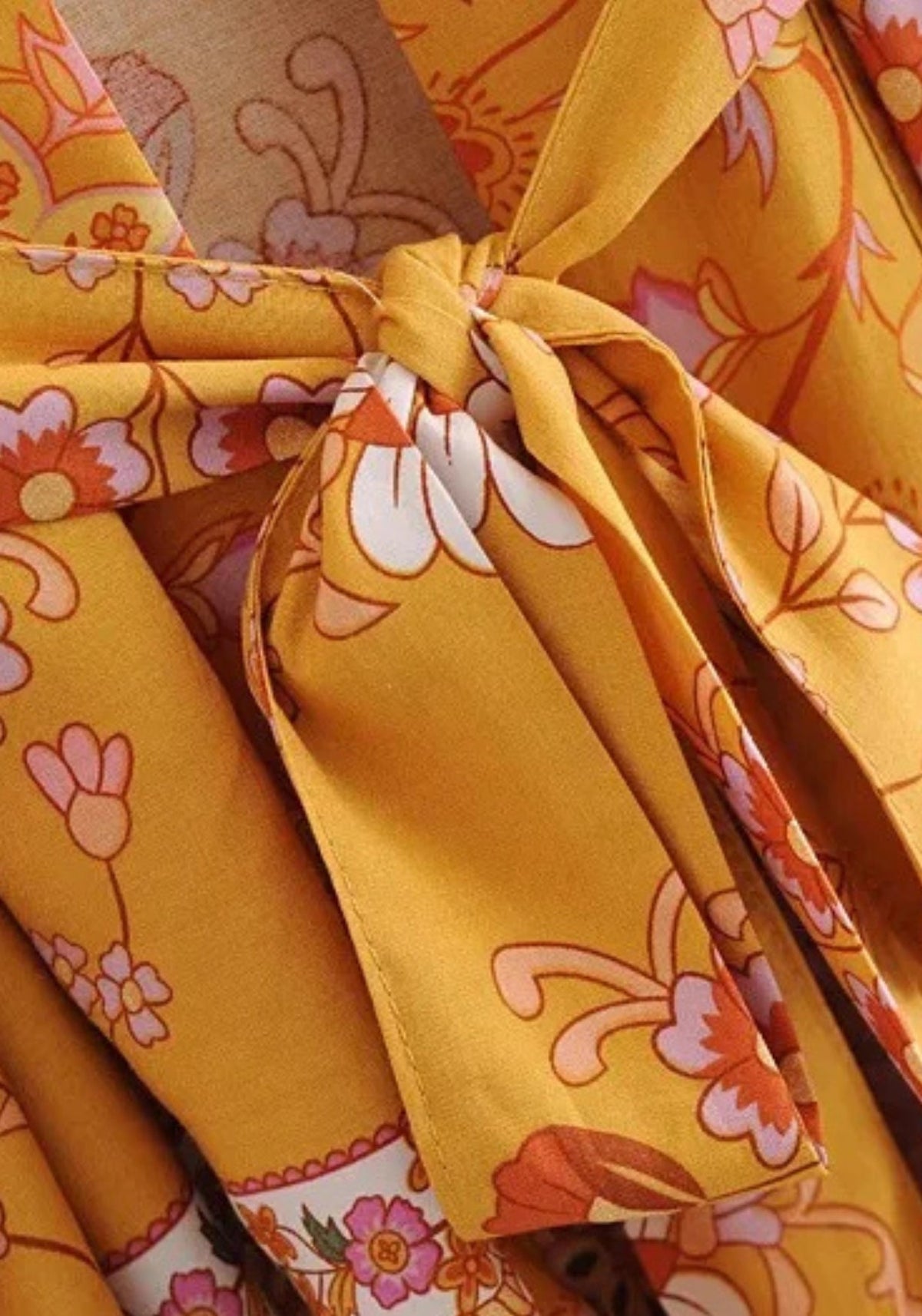 Strand Kimono Gelb