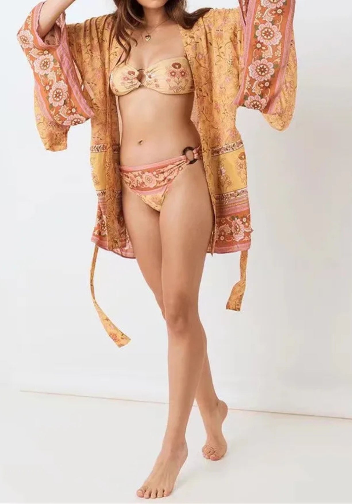 Strand Kimono Gelb