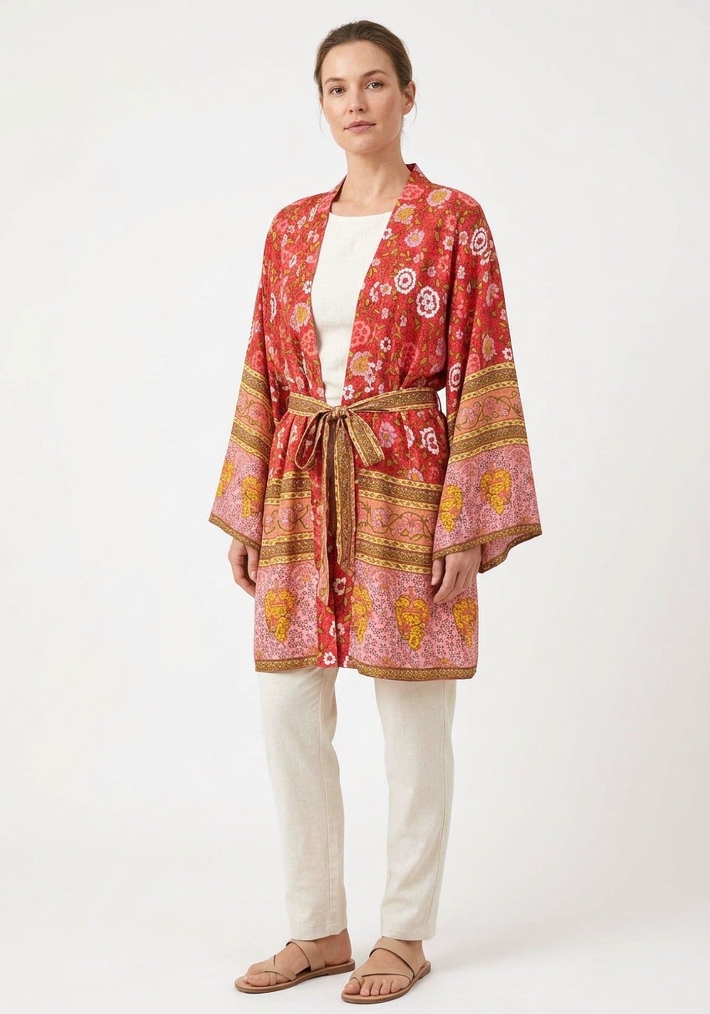 Strand Kimono Rot