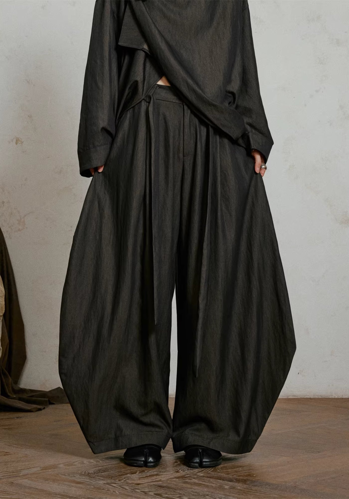 Weite Kimono-Hose Braun | Sumiya