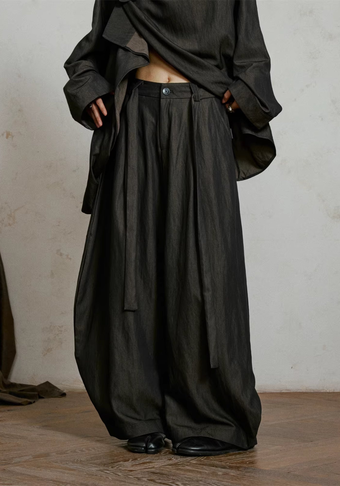 Weite Kimono-Hose Braun | Sumiya