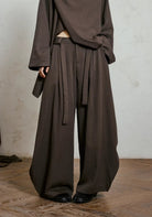 Weite Kimono-Hose Braun | Sumiya