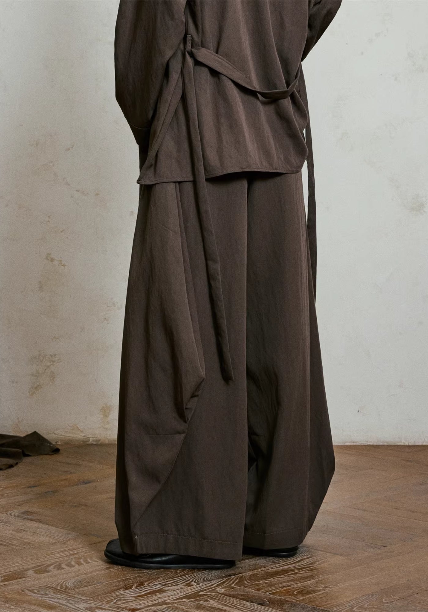 Weite Kimono-Hose Braun | Sumiya