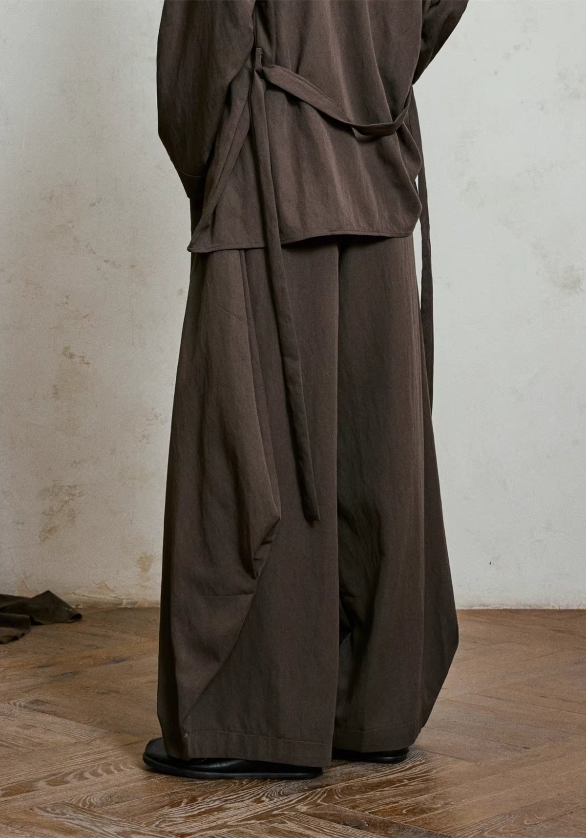 Weite Kimono-Hose Braun | Sumiya