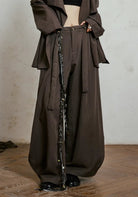 Weite Kimono-Hose Braun | Sumiya