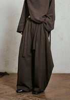 Weite Kimono-Hose Braun | Sumiya