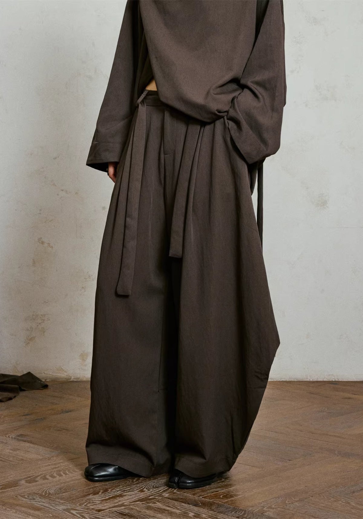Weite Kimono-Hose Braun | Sumiya