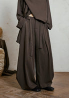 Weite Kimono-Hose Braun | Sumiya