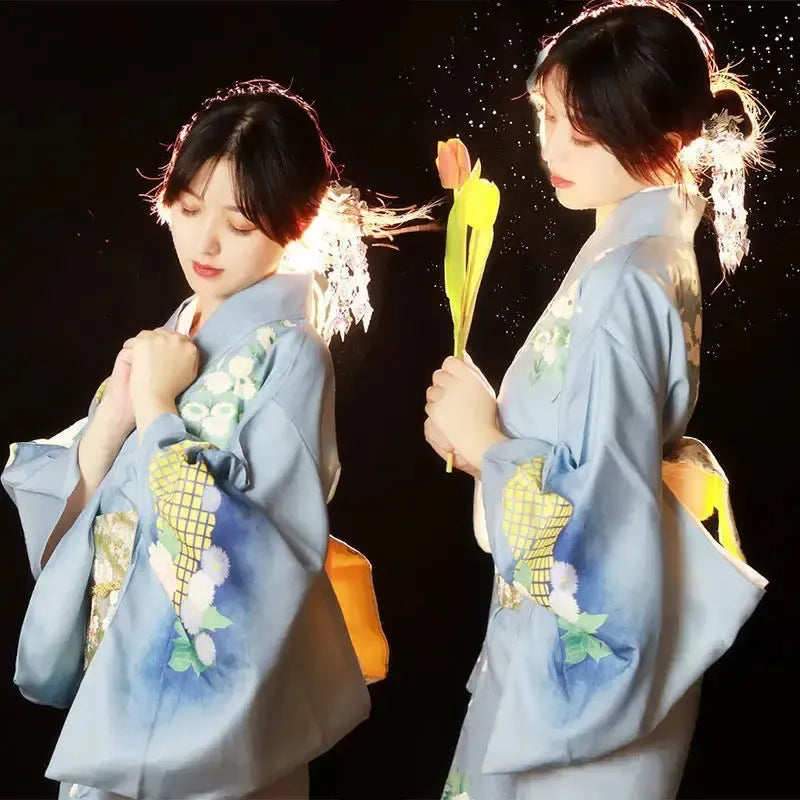 Yukata Blau