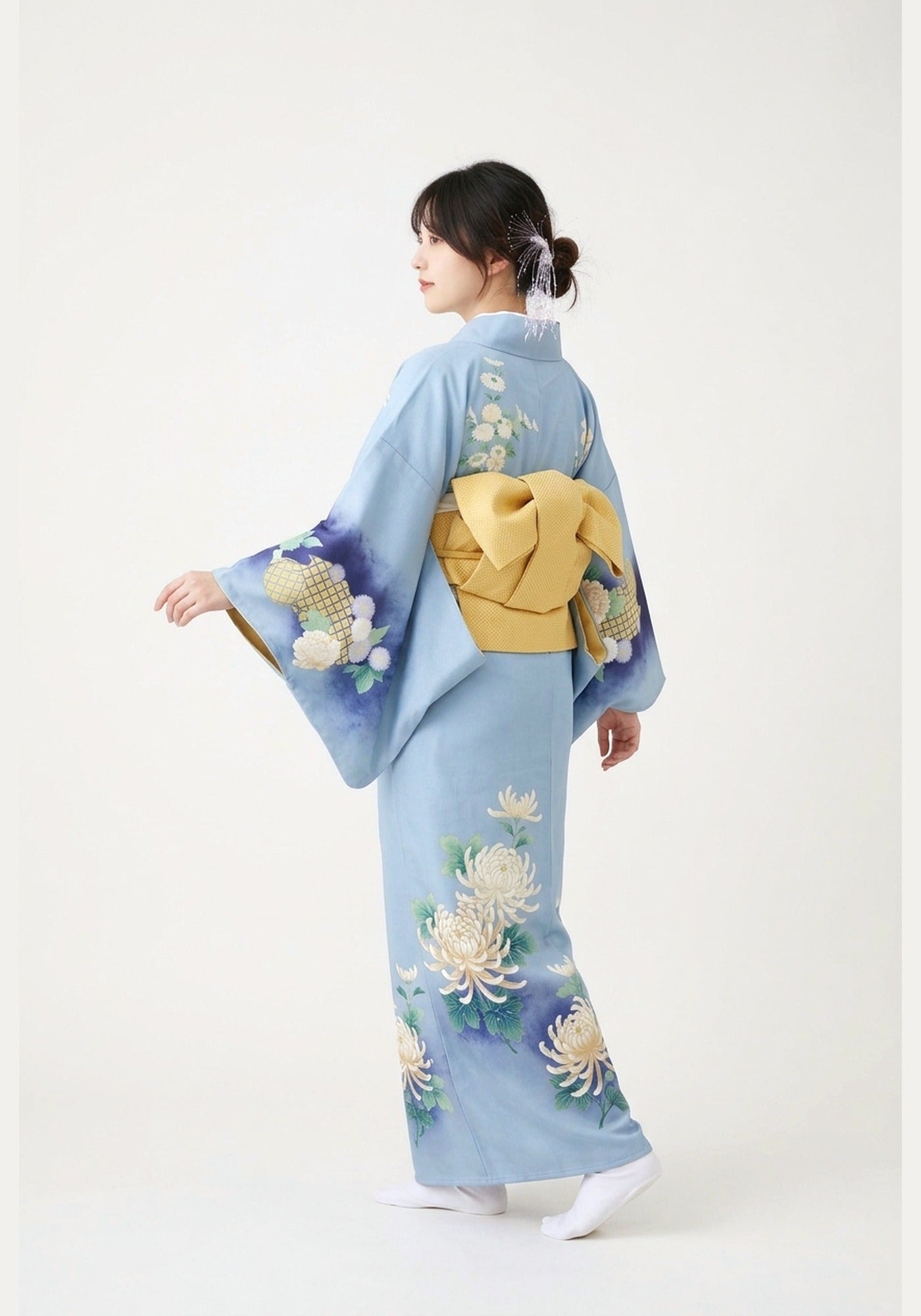 Yukata Blau