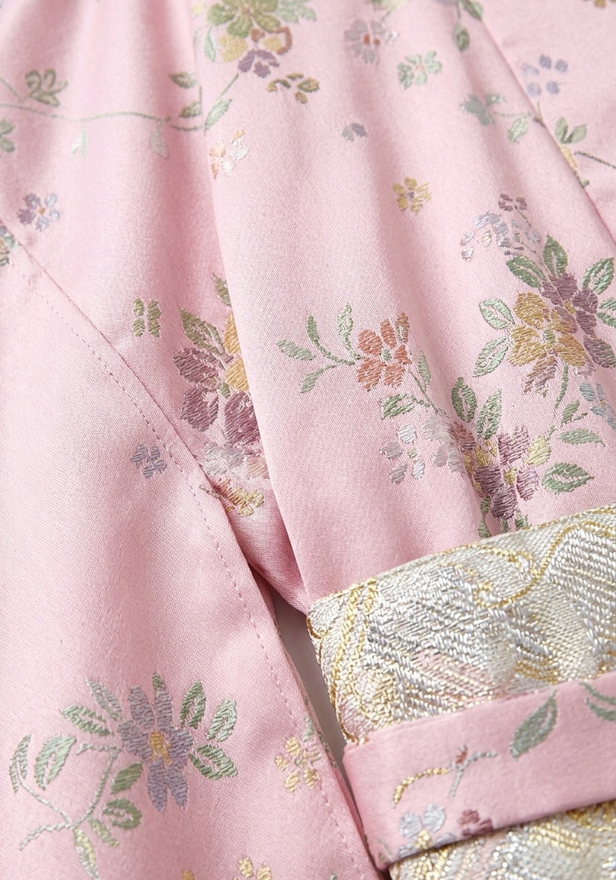 Yukata-Kleid Blumen Rosa