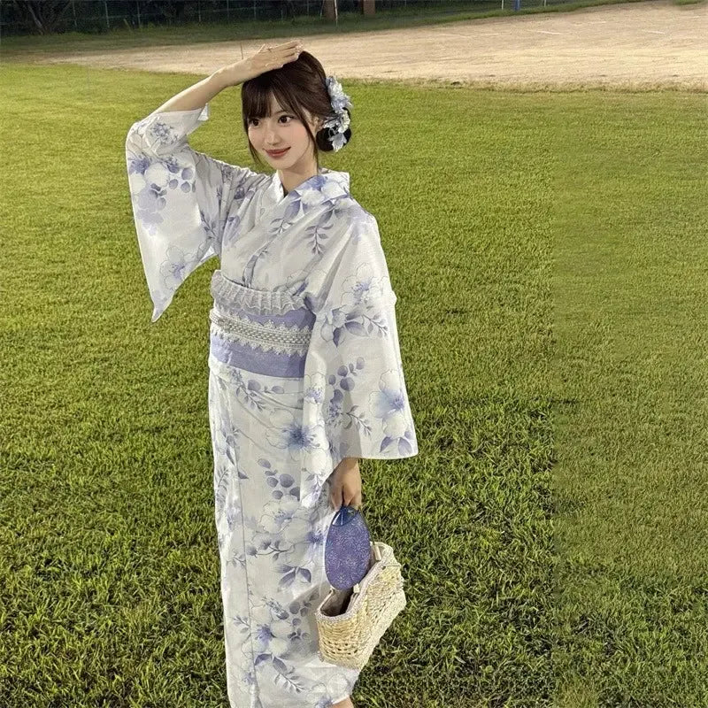 Yukata Weiß Blau