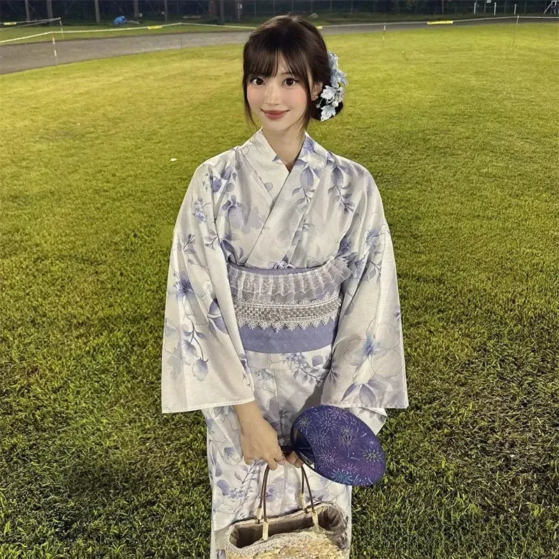 Yukata Weiß Blau