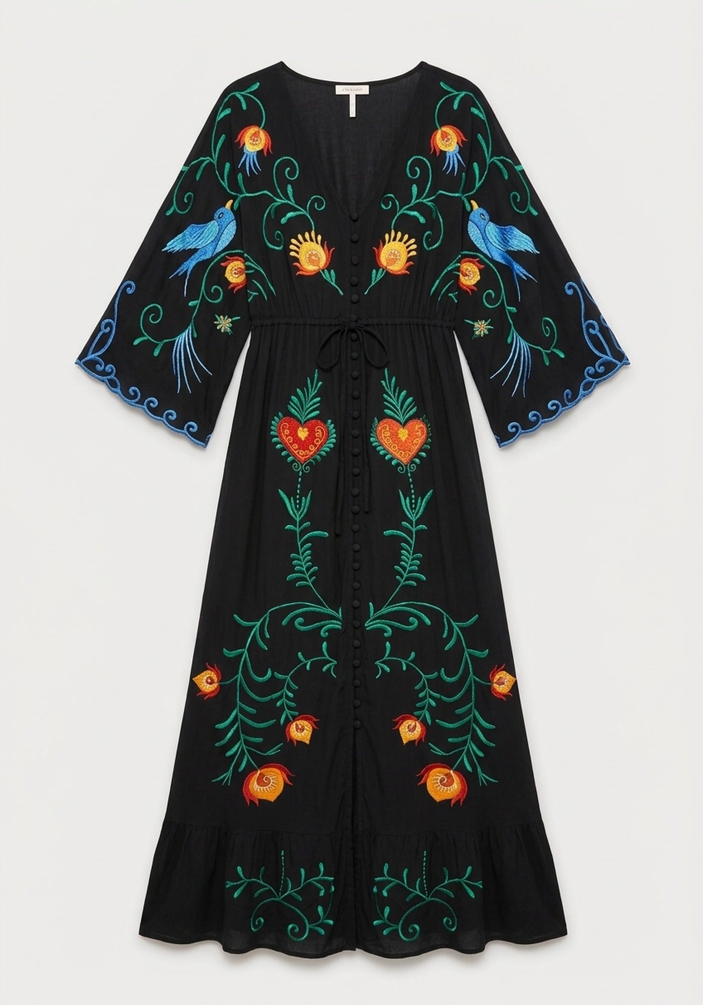 Boho Kleid mit Stickerei
