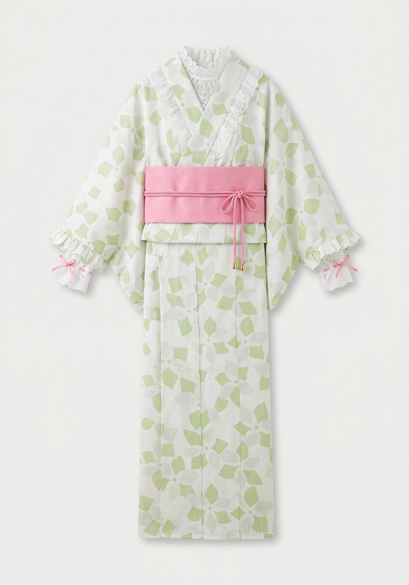 Kimono Kleid Weiß