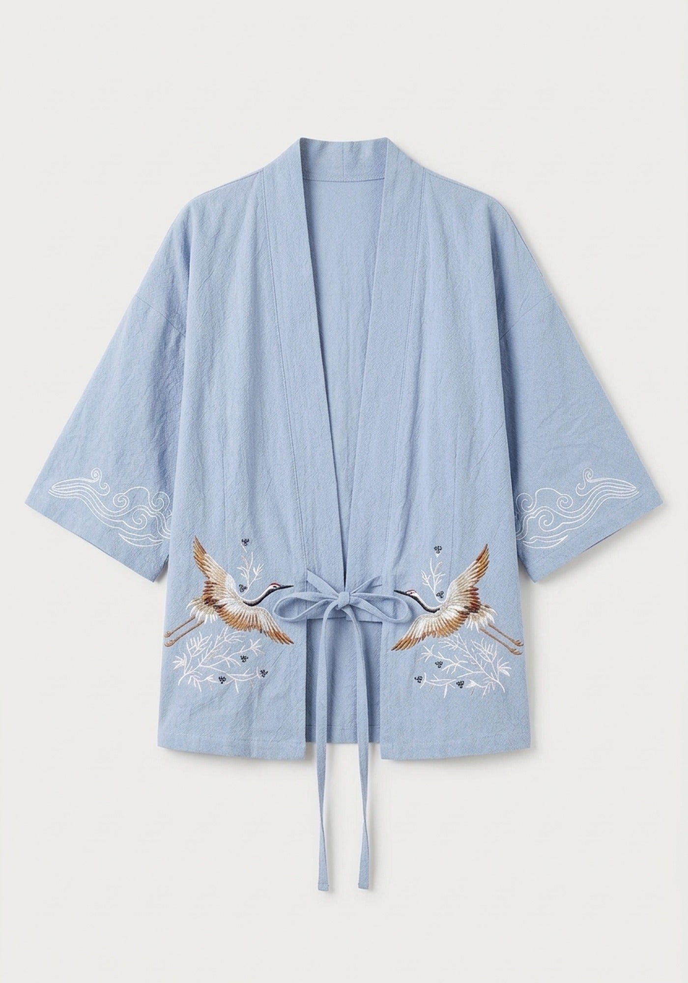 Kimono mit Kranichen