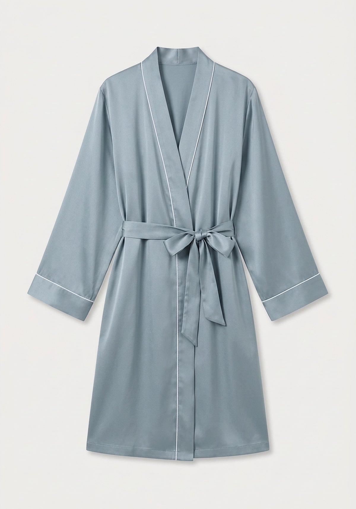 Kimono Morgenmantel Damen Kurz Seide