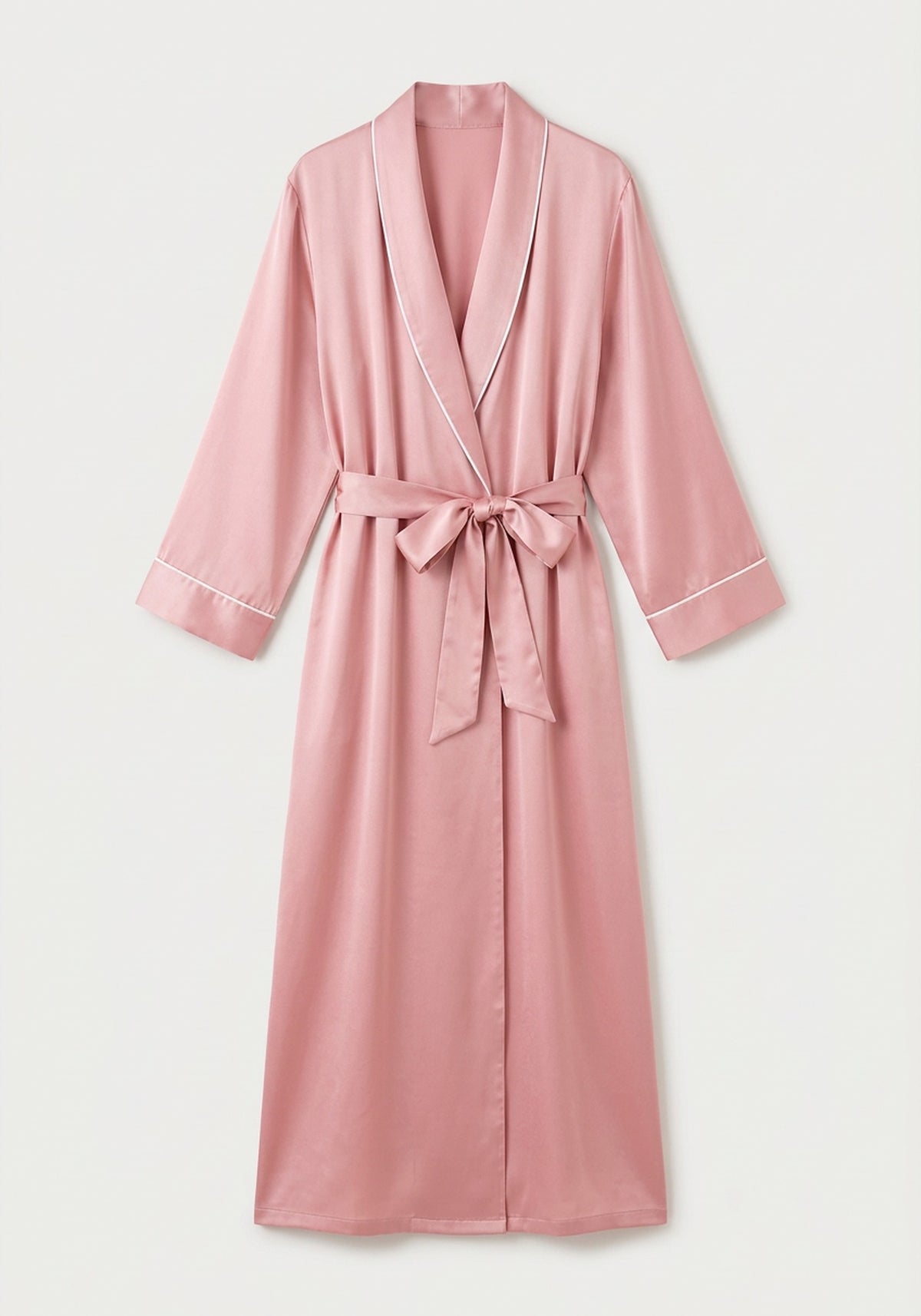 Kimono Morgenmantel Seide Lang