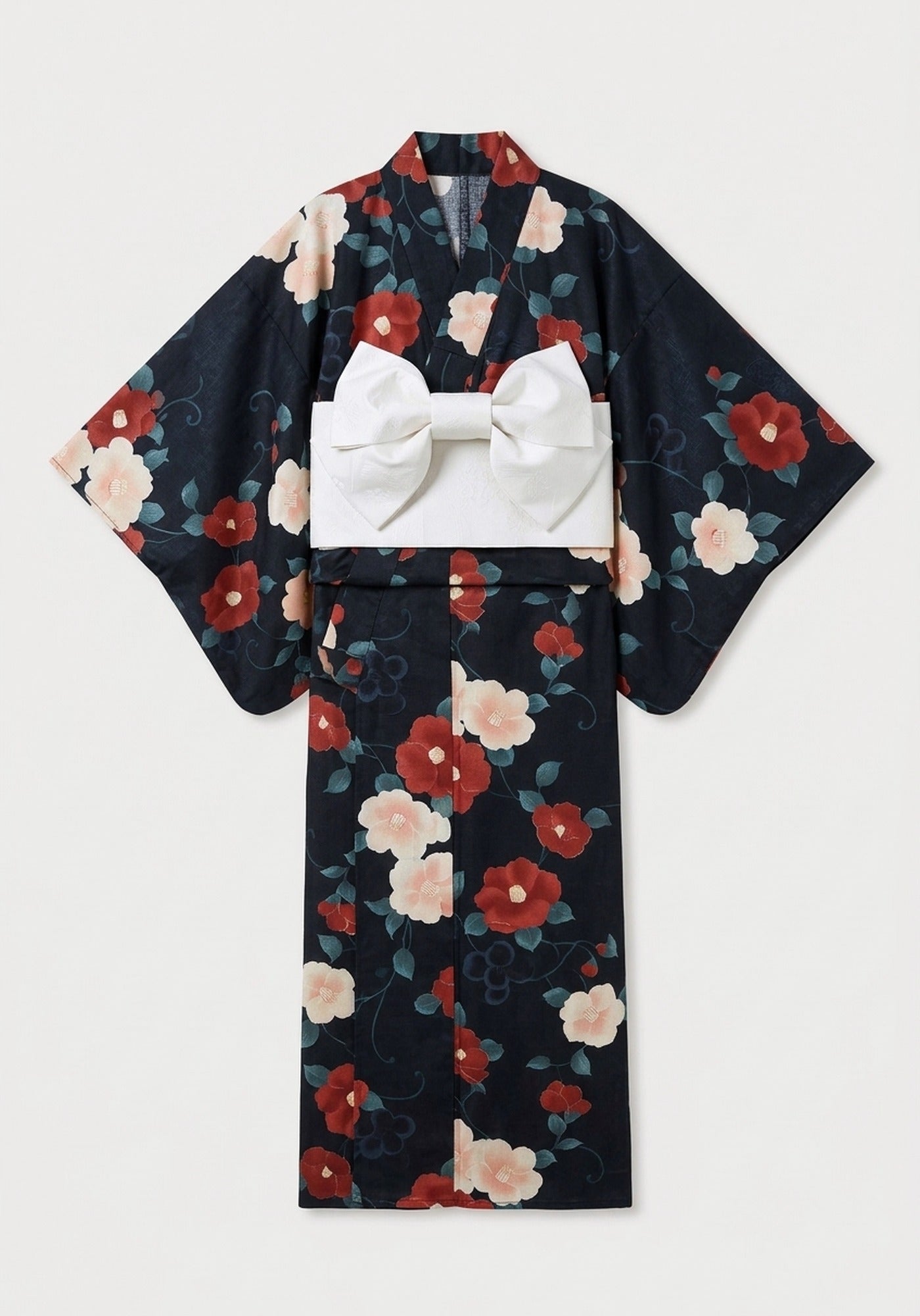 Kimono Schwarz Lang