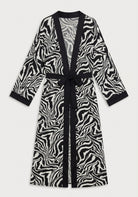 Kimono Schwarz Weiß
