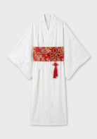 Kimono Weiß Lang