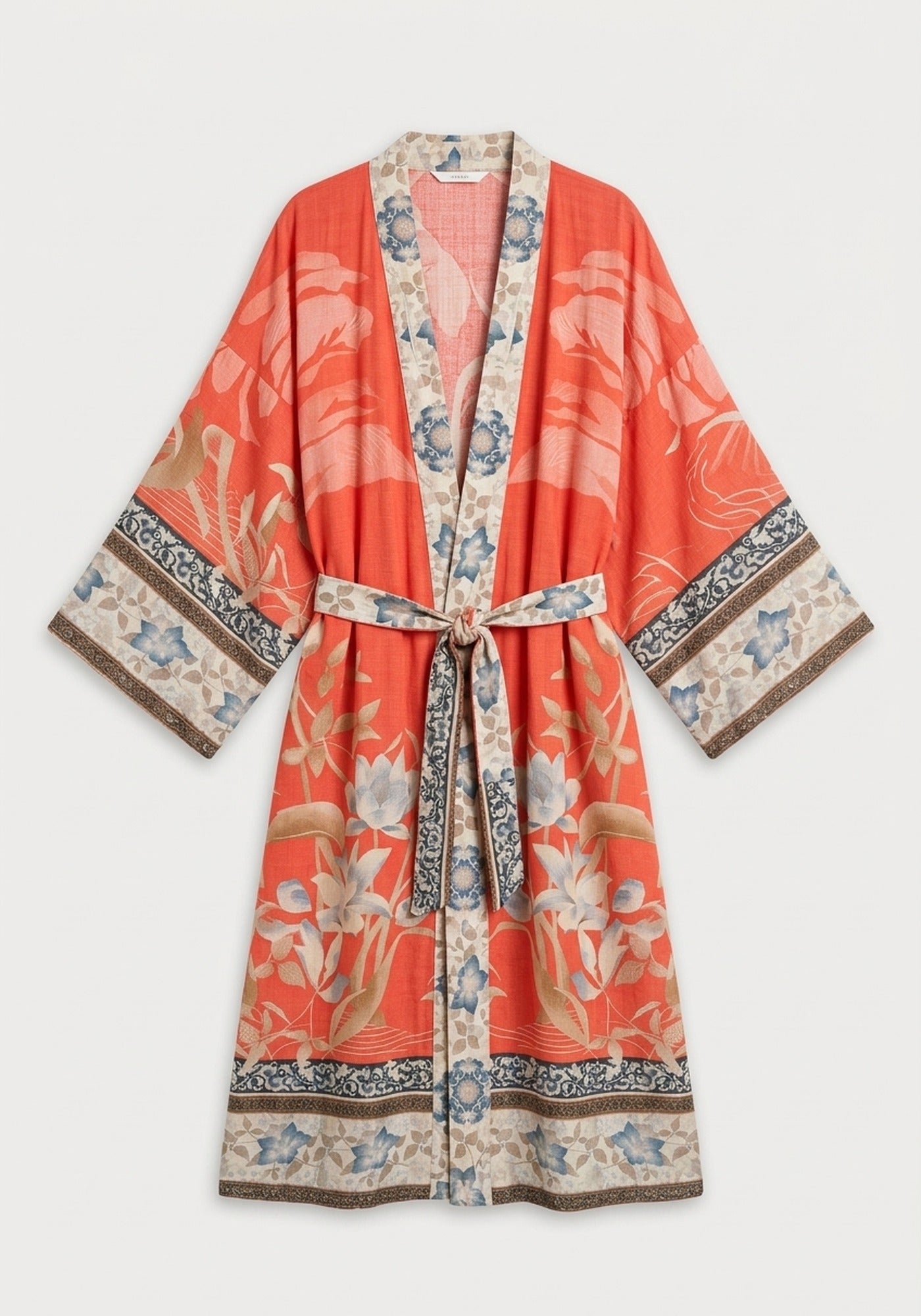 Langer Boho-Kimono Rot | Solenza