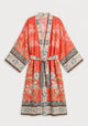 Langer Boho-Kimono Rot | Solenza