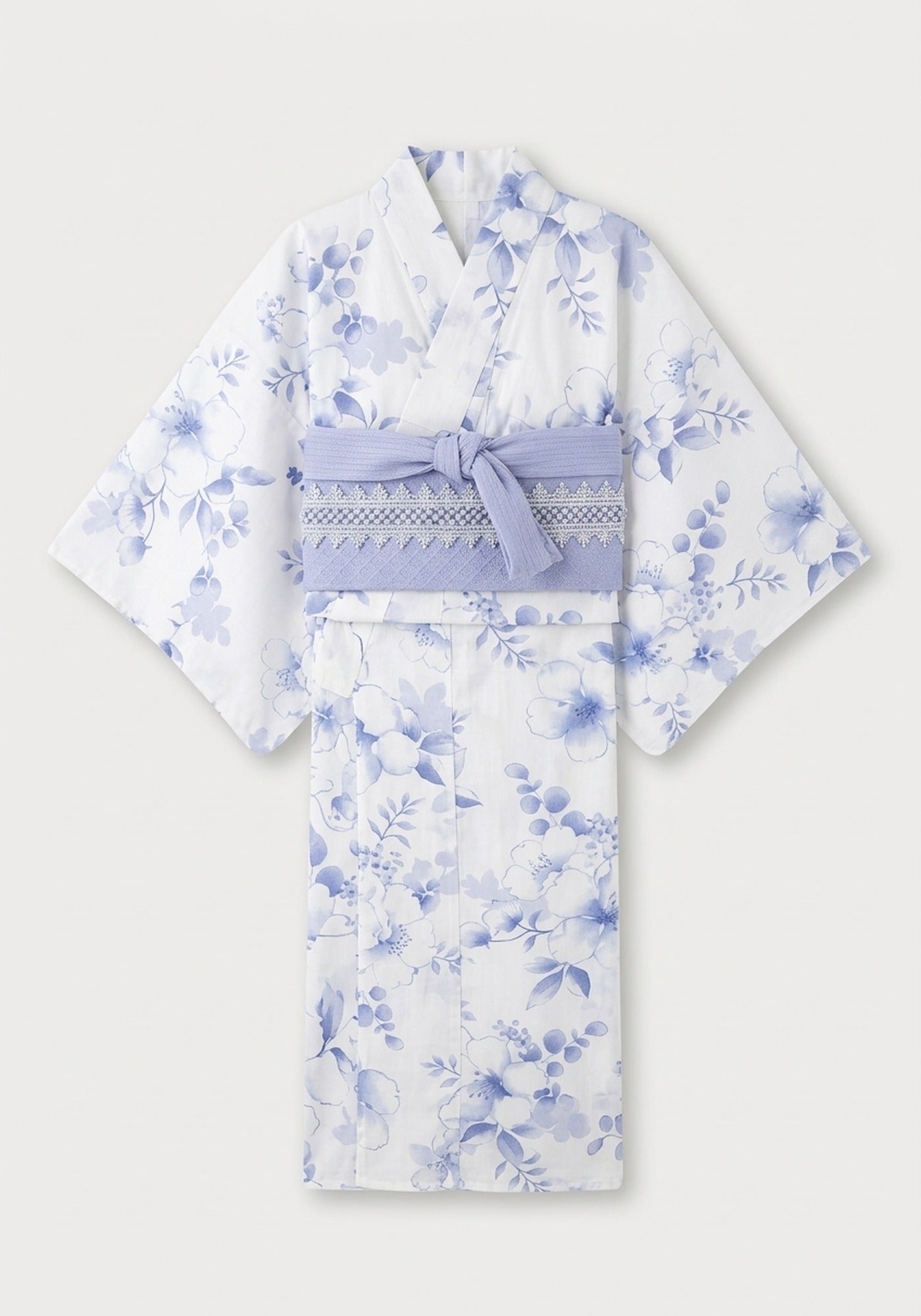 Yukata Weiß Blau